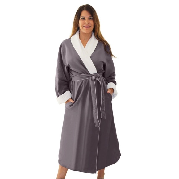 H2 Home Collection Luxury Microfiber Spa Robe Size M/L - Picture 1 of 7